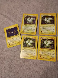 Electric Pokemon Cards Magneton , Magnemite And Dark Magneton - Image 4