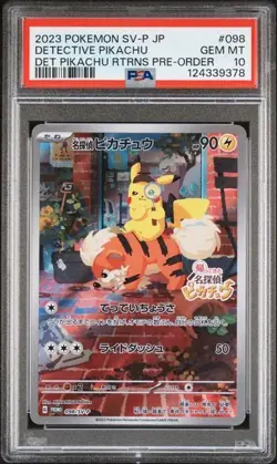 PSA 10 Detective Pikachu Returns 098/SV-P Promo Japanese Pokemon Card US Seller - Image 1