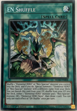EN Shuffle BLCR-EN008 Secret Rare 1st Edition YuGiOh TCG Card - Image 1