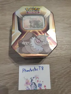 Pokemon Triple Whammy SLAKING Tin 3 Booster Packs 3 Foil Cards TCG New Sealed - Image 1