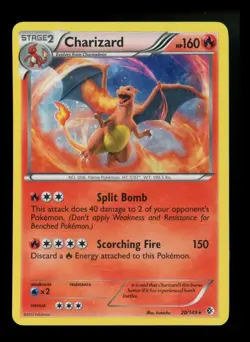 #2 Charizard 20/149 Cosmos Holo Rare 2012 Black White Pokemon Card TCG - Image 1