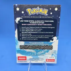 Shiny Miraidon Koraidon Code GameStop Pokemon - Physical PROMO Card- Unused Code - Image 2