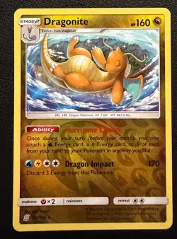 Dragonite 151/236 - Unified Minds - Reverse Holo - Rare - NM - MINT - Nice Card - Image 1