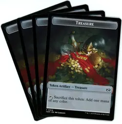 x4 Zombie Druid / Treasure Double-Sided Token - 0010/0016 - Tarkir Dragonstorm - Image 2