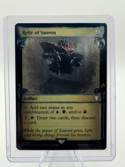 Near Mint Foil Relic of Sauron (Showcase Scrolls) LTC 489 Lord of the Rings - Image 1