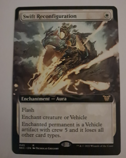 Swift Reconfiguration Extended Art NM Kamigawa Commander MTG Magic the Gathering - Image 1