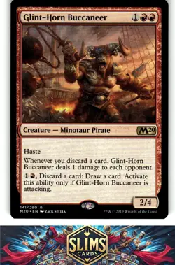 Magic the Gathering MTG Core Set 2020 Glint-Horn Buccaneer #141 Buy 2 Get 1 - Image 1
