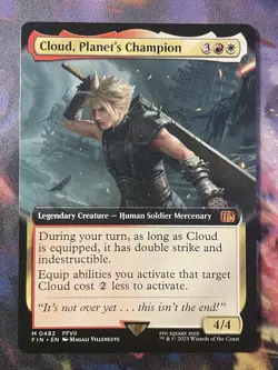 Cloud, Planet's Champion #0482 FIN (Extended Art) Final Fantasy Regular Non Foil - Image 1