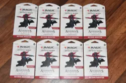 Lot of 8 Magic the Gathering Assassin's Creed Beyond Booster Packs 2024 - Image 1