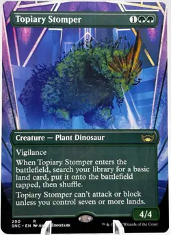 Topiary Stomper 290 Borderless Streets of New Capenna SNC MTG NM - Image 1