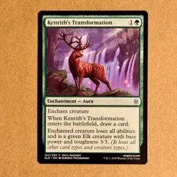 B3G3 ~ MTG ~ Kenrith's Transformation ~ ELD Throne of Eldraine ~ #164 ~ M/NM - Image 1