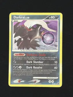 Pokemon TCG Darkrai 3/100 - D&P Majestic Dawn Rare Reverse Holo - MP - Image 3