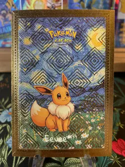 🔥Eevee Gold Holo Non-TCG Safari 2.0 Starry BOX HIT Textured Pokemon Card🔥 - Image 1