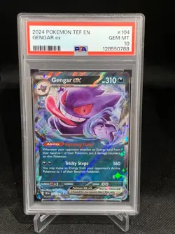 Pokemon TCG Gengar EX Double Rare Temporal Forces 104/162 PSA 10 - Image 1