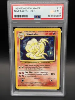 1999 POKEMON GAME NINETALES-HOLO PSA 6 - Image 1