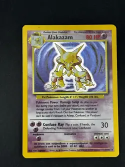 Pokemon TCG Alakazam Base Set 1/102 Holo Unlimited 🔥🔥 - Image 1
