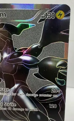 2011 Pokemon Zekrom Full Art 114/114 Black White Base Ultra Rare Holo Played MP - Image 4