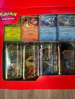 2x Lot Pokemon Prismatic Evolutions Costco 8 Mini-Tin Bundle w/Promo SEALED - Image 4