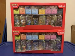 Lot of 2 Pokemon Prismatic Evolutions Costco Exclusive 8 Pack Tin Bundles - Image 1