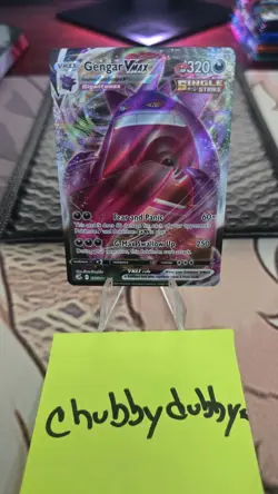 Pokemon Sword & Shield Fusion Strike Gengar VMAX 157/264 Holo Ultra Rare - Image 1