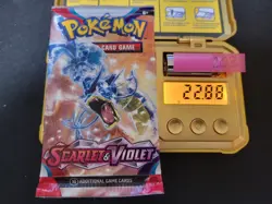 22.88g (Heavy for Lot) Scarlet & Violet Pokemon Booster Pack Sealed + BONUS #203 - Image 1