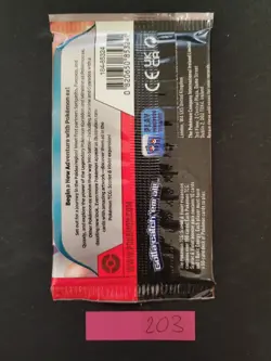 22.88g (Heavy for Lot) Scarlet & Violet Pokemon Booster Pack Sealed + BONUS #203 - Image 2