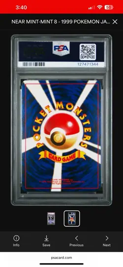 1998 Rocket's Mewtwo #150 Holo PSA 8 NM MINT Rare Pokemon Japanese Gym Heroes - Image 2