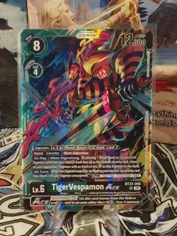 Digimon Card Game TigerVespamon ACE BT23-045 SR BT23 Hackers Slumber NM See Pics - Image 1