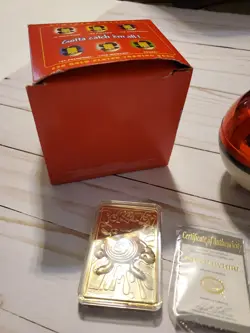 23K Gold Plated POLIWHIRL Trading Card 1995 Burger King Pokemon Worn Box - Image 2