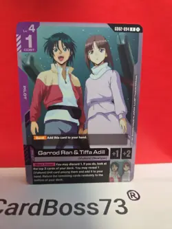 Garrod Ran & Tiffa Adill Gundam Card Game . Dual Impact Rare • GD02-094 - Image 2