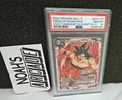 Dragon Ball Super EX11-07 Omen Of Awakening Zenkai Promo Card - PSA 10 GEM MINT - Image 1