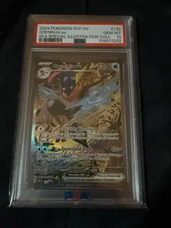 PSA 10 Pokemon Greninja EX 132 Shrouded Fable Special Illustration Promo Card - Image 1