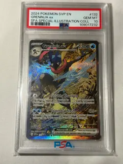 PSA 10 Pokemon Greninja EX 132 Shrouded Fable Special Illustration Promo Card - Image 3