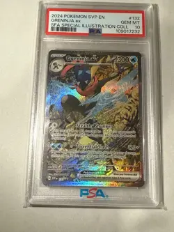 PSA 10 Pokemon Greninja EX 132 Shrouded Fable Special Illustration Promo Card - Image 5