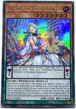 TiSolfachord Beautia - ANGU-EN020 | 1st Edition Ultra Rare NM YuGiOh! TCG Card - Image 1