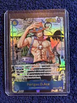 One Piece Card Game Carrying On His Will Portgas.D.Ace OP13-119 SEC Manga - Image 1