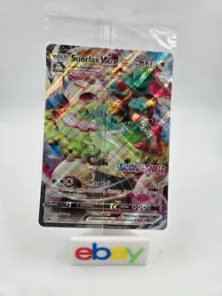 Snorlax VMAX JUMBO Card 142/202 Stamped Promo Pokemon Sword & Shield - Image 1