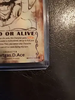 One Piece TCG Portgas.D.Ace Wanted Poster - Error Card OP13 Errata! - Image 4