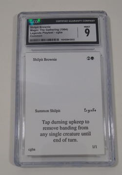 Graded Shilpit (Shelkin) Brownie CGC 9 MINT Legends Playtest Card MTG Magic - Image 1