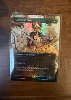 Foil Llanowar Elves - Encyclopedia Secret Lair Rare foil version pack fresh - Image 1