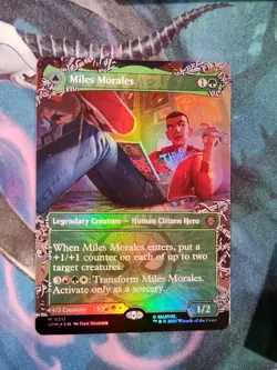 Miles Morales (0211) Borderless Foil- Marvel's Spider-Man (SPM) - Image 1