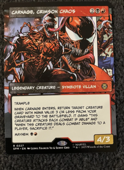 Carnage, Crimson Chaos (Borderless) (0227) MTG Marvels Spider-Man - Regular - Image 1