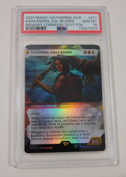 Kassandra Eagle Bearer PSA 10 MTG Memory Corridor Textured Foil Showcase 271 - Image 1