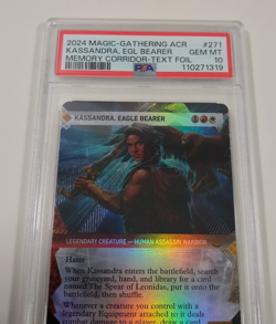 Kassandra Eagle Bearer PSA 10 MTG Memory Corridor Textured Foil Showcase 271 - Image 2