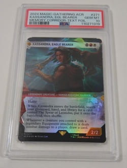 Kassandra Eagle Bearer PSA 10 MTG Memory Corridor Textured Foil Showcase 271 - Image 3