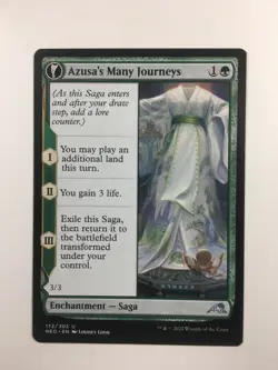 MTG Kamigawa Neon Dynasty Azusa's Many Journeys Likeness of the Seeker 172/302 - Image 1