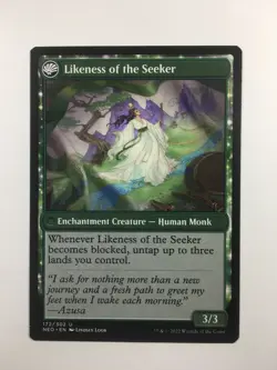 MTG Kamigawa Neon Dynasty Azusa's Many Journeys Likeness of the Seeker 172/302 - Image 2