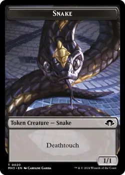 Snake Token - 20 / English / Lightly Played - Image 1
