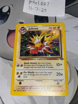 Jolteon 20/64 - 1999 Vintage Pokemon: Jungle Unlimited - Image 1