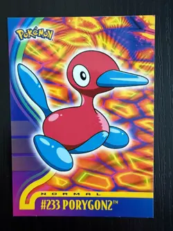 Porygon2 # 233 Pokemon Card Topps TV Animation Edition - Image 1
